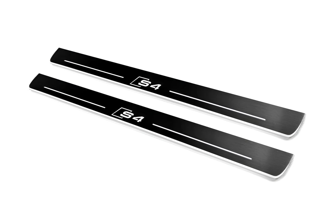 Audi A4 B8 2007-2016 Door Sill Protectors With Logo S4 Audi Led Door Sills opdesign