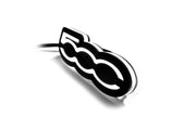 Fiat Illuminated LED Radiator Grille Emblems and Badges with 500 logo