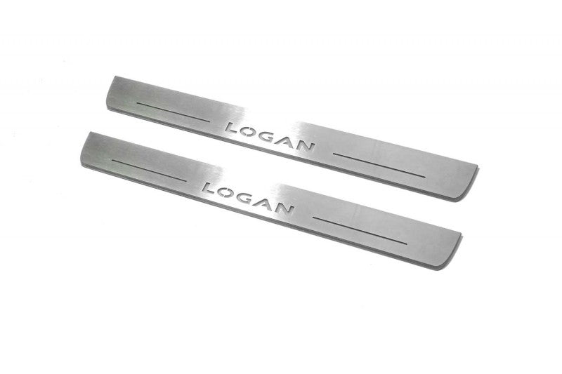 Dacia Logan II 2013-2020 Car Door Sill With Logo Logan Dacia Led Door Sills opdesign