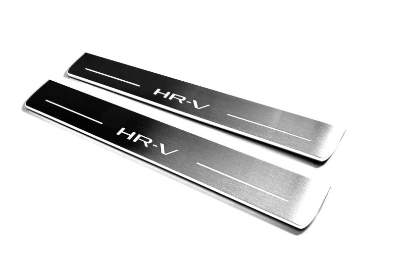 Honda HR-V III 2021+ Door Sill Led Plate With HR-V Logo Honda Led Door Sills opdesign
