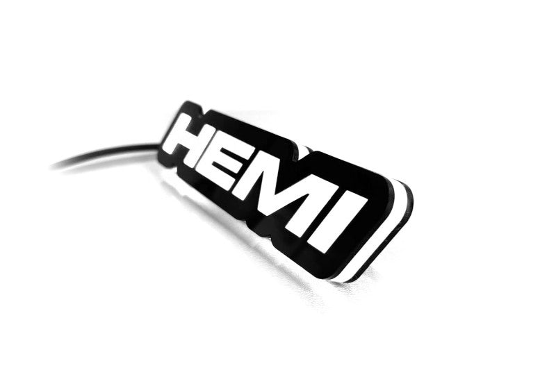 Chrysler Illuminated LED Radiator Grille Emblems and Badges with Hemi (type 1) logo Chrysler Led Emblems decoinfabric