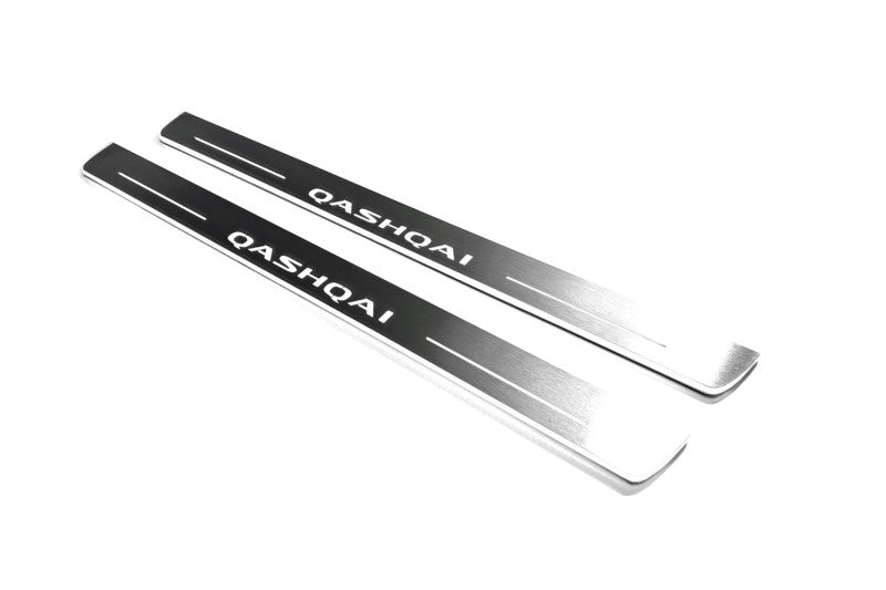 Nissan Qashqai III 2021+ LED Door Sills With Logo Qashqai Nissan Led Door Sills opdesign