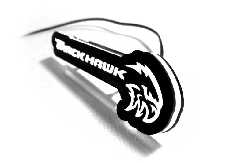 Jeep Illuminated LED Radiator Grille Emblems and Badges with Trackhawk + Hellhawk logo Jeep Led Emblems decoinfabric