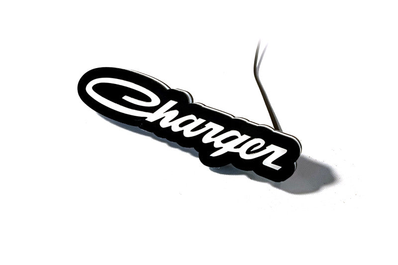Dodge Illuminated LED Radiator Grille Emblems and Badges with Charger (type 1) logo Dodge Led emblems decoinfabric