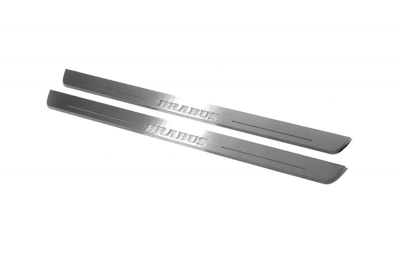 Mercedes V-Class W447 2014+ Door Sill Led Plate With BRABUS Logo Mercedes Led Door Sills opdesign