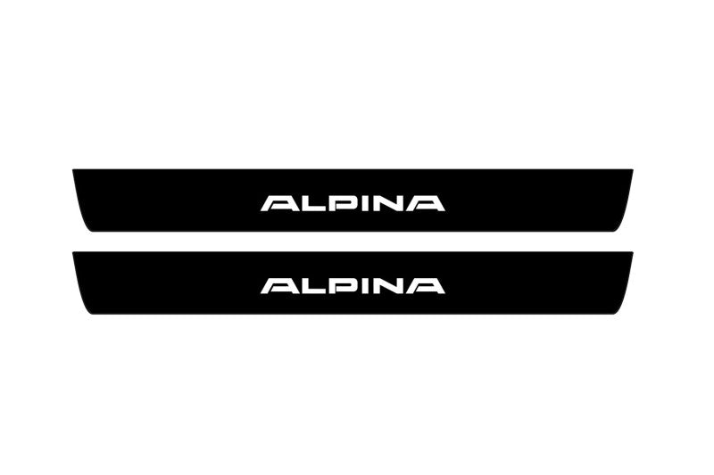 BMW 7 G11/G12 2015-2021 Led Door Sill Pro With Logo Alpina (Premium Painting) BMW Led Door Sills PRO opdesign