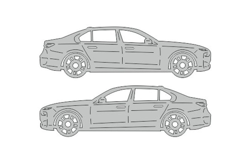 BMW 7 G70 (2022+) Floor Mat Emblem Set – Stainless Steel Badges Car Mats Badges Decoin