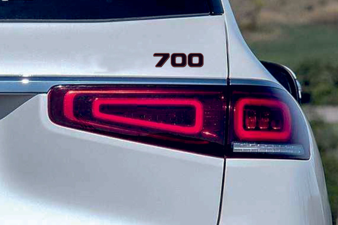 Mercedes tailgate trunk rear 3D emblem with Brabus 700 logo (type MIXT)