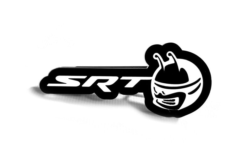 Dodge Illuminated LED Radiator Grille Emblems and Badges with SRT Scatpack Head logo Dodge Led emblems decoinfabric