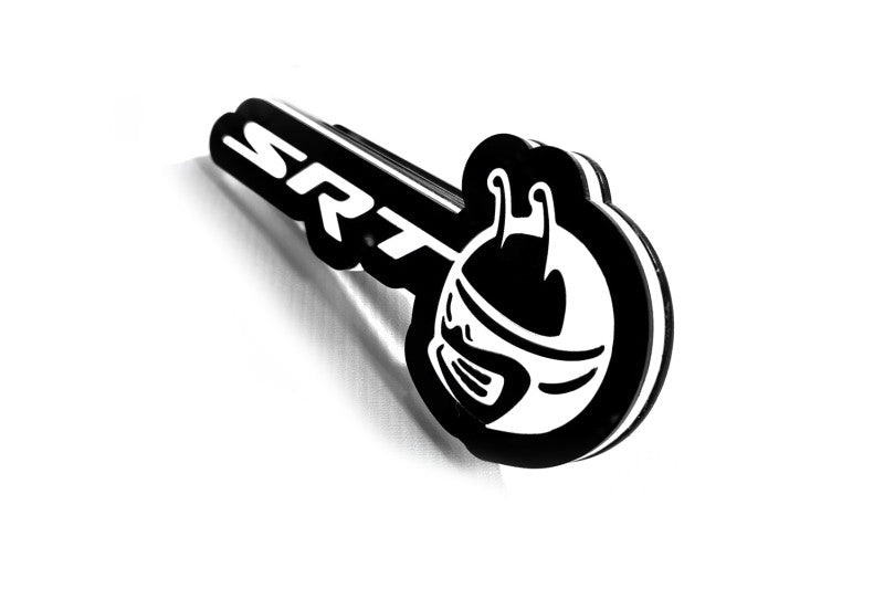 Dodge Illuminated LED Radiator Grille Emblems and Badges with SRT Scatpack Head logo Dodge Led emblems decoinfabric