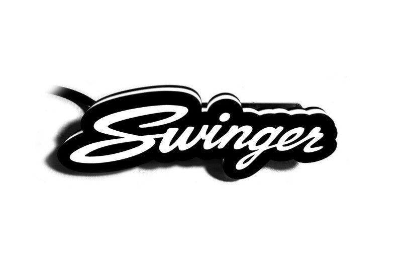 Dodge Illuminated LED Radiator Grille Emblems and Badges with Swinger logo