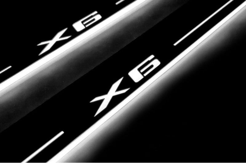 BMW X6 G06 2019+ Car Sill With X6 Logo BMW Led Door Sills opdesign