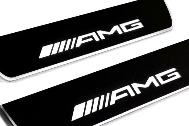 Mercedes GLE II W167 2019+ Car Door Sill With Logo AMG Mercedes Led Door Sills opdesign