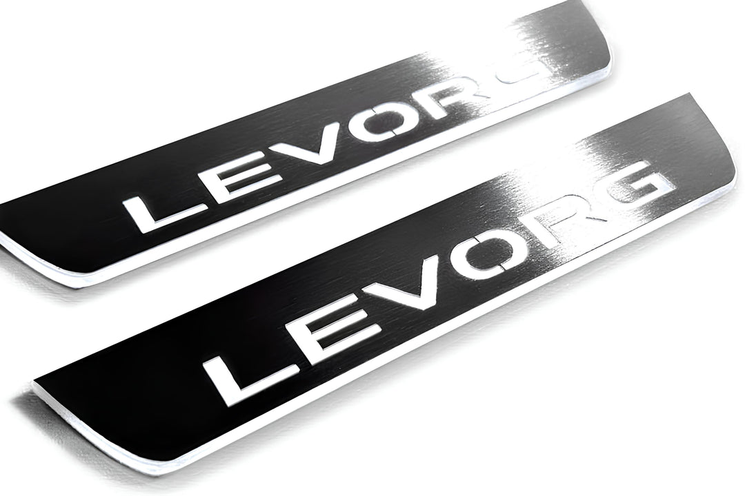 Subaru Levorg I 2014-2020 LED Door Sills With Logo Levorg Subaru Led Door Sills opdesign