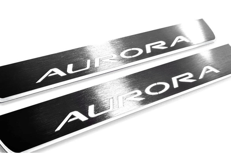 Oldsmobile Aurora I 1995-1999 LED Door Sills With Aurora Logo