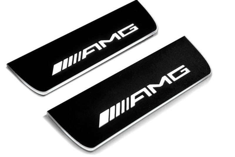 Mercedes E W213 2016-2023 Auto Door Sills With Logo AMG Mercedes Led Door Sills opdesign