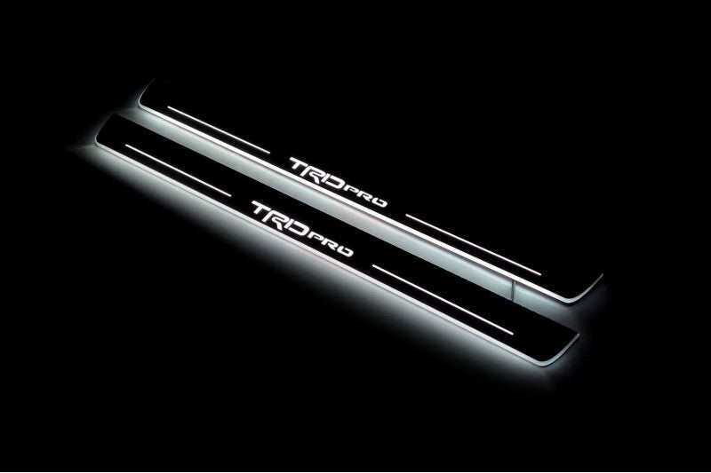 Toyota Tundra II 2007-2013 Led Door Sills With Logo TRDpro