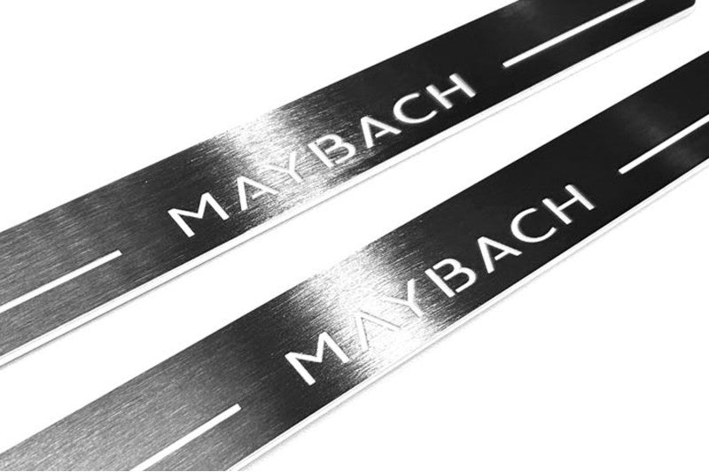 Mercedes S-Class W223 2020+ Auto Door Sill Plates With Logo Maybach
