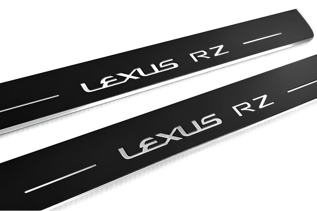 Lexus RZ 2022+ LED Door Sills PRO With Logo Lexus RZ Lexus Led Door Sills opdesign