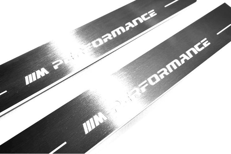 BMW 5 G30 2017-2023 Led Door Sill Pro with M Performance logo BMW Led Door Sills opdesign