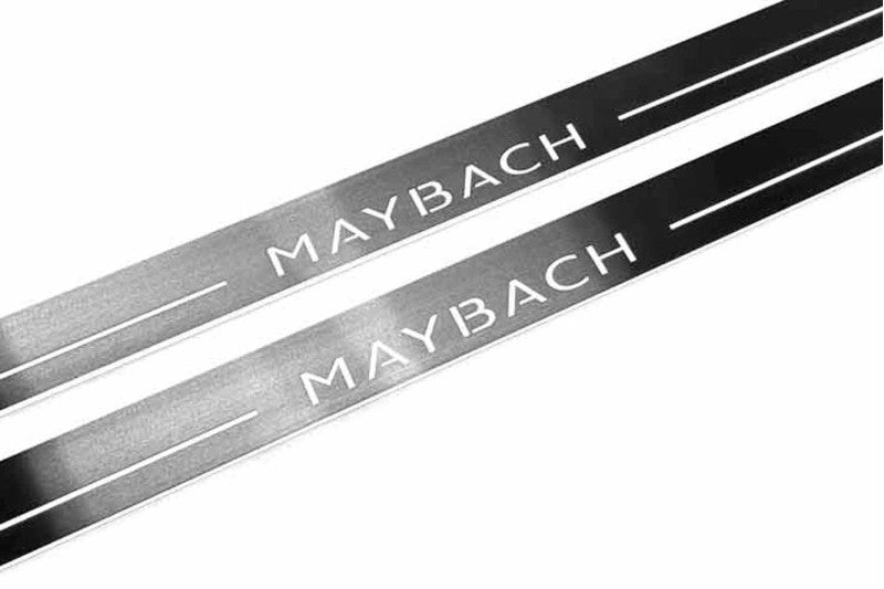 Mercedes S-Class C217 2014-2020 Door Sill Led Plate With Maybach Logo