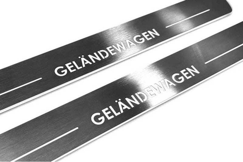 Soleiras das portas BMW 5 E60 com led com logotipo M Performance