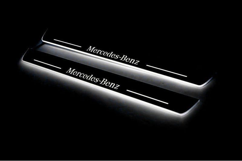 Mercedes S-Class W223 2020+ Auto Door Sill Plates With Logo Mercedes-Benz
