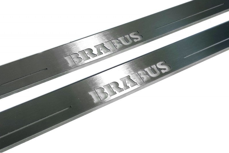 Mercedes V-Class W447 2014+ Door Sill Led Plate With BRABUS Logo Mercedes Led Door Sills opdesign