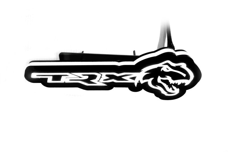 Dodge Illuminated LED Radiator Grille Emblems and Badges with TRX + Tirex logo Dodge Led emblems decoinfabric