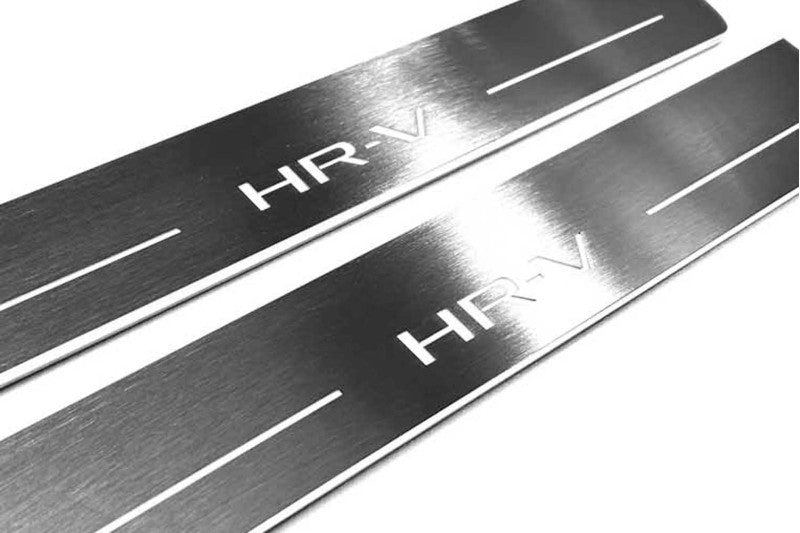 Honda HR-V III 2021+ Door Sill Led Plate With HR-V Logo Honda Led Door Sills opdesign
