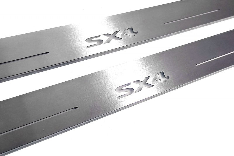 Suzuki SX4 II 2013-2021 LED Car Door Sill With Logo SX4