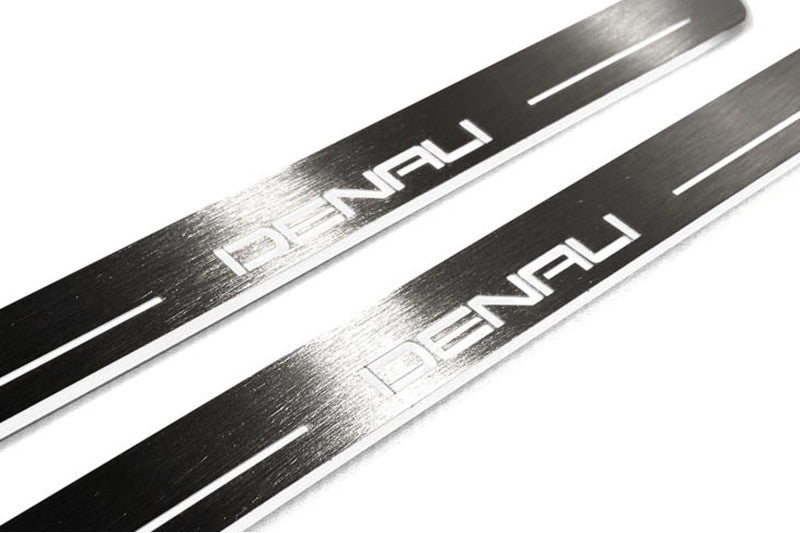 GMC Terrain II 2018+ LED Door Sill With Logo DENALI GMC Led Door Sills opdesign