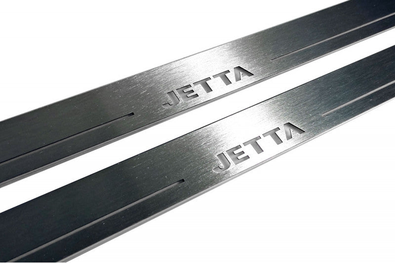 Volkswagen Jetta VI 2010-2018 Door Sill Protectors With Logo Jetta Volkswagen Led Door Sills opdesign