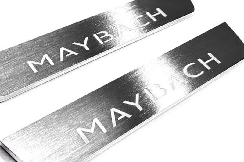 Mercedes S-Class W223 2020+ Auto Door Sill Plates With Logo Maybach