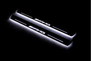 Mercedes C W204 2007-2014 LED Door Sills PRO With AMG Logo Mercedes Led Door Sills opdesign