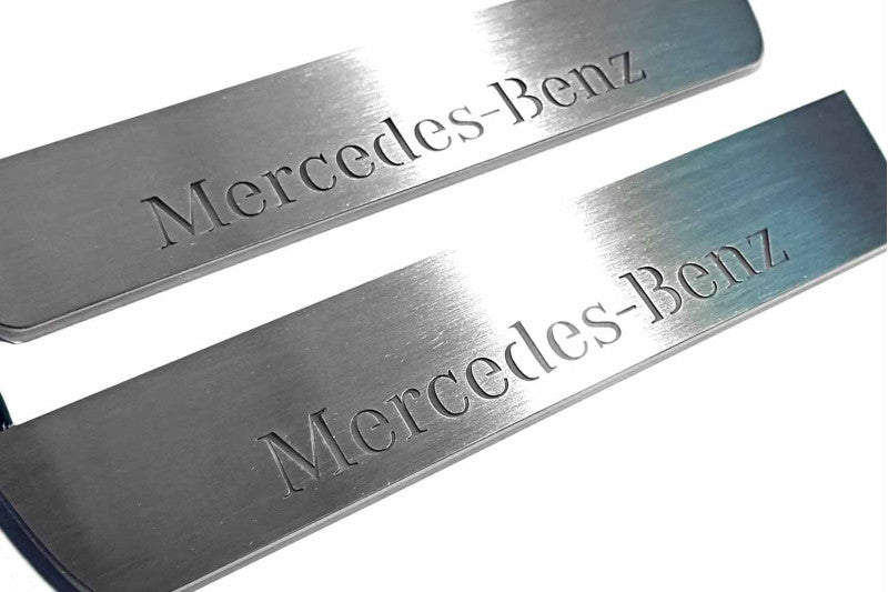 Mercedes GLE I W166 2015-2019 LED Car Door Sill With Logo Mercedes-Benz