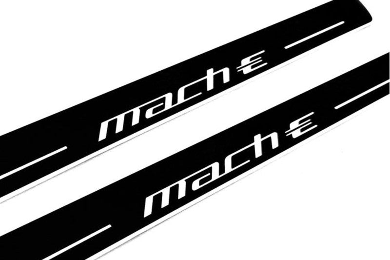 Mustang Mach-E 2020+ LED Door Sills PRO With Logo Mach-E