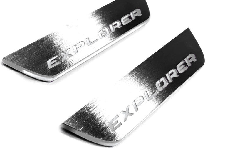Ford Explorer V 2011-2019 Car Door Sill With Logo Explorer Ford Led Door Sills opdesign