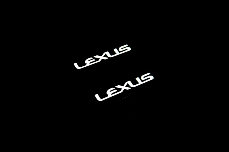 Lexus GX I 2002-2009 Led Door Sill Pro With Logo Lexus (Premium Painting)