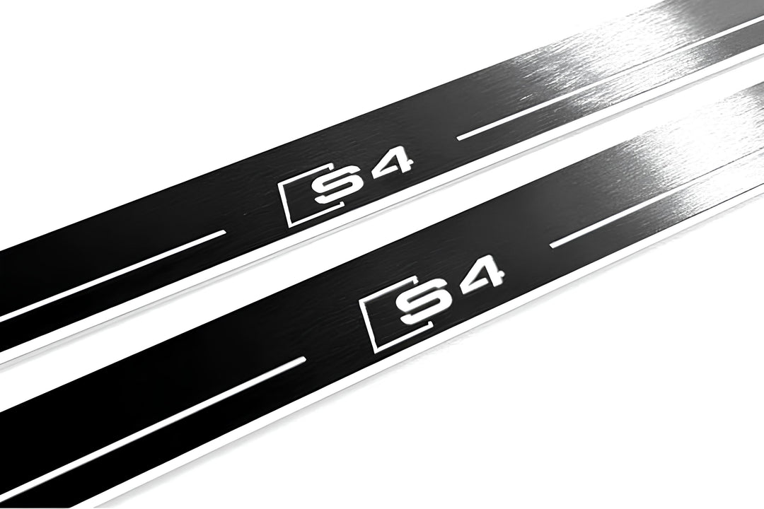 Audi A4 B8 2007-2016 Door Sill Protectors With Logo S4 Audi Led Door Sills opdesign