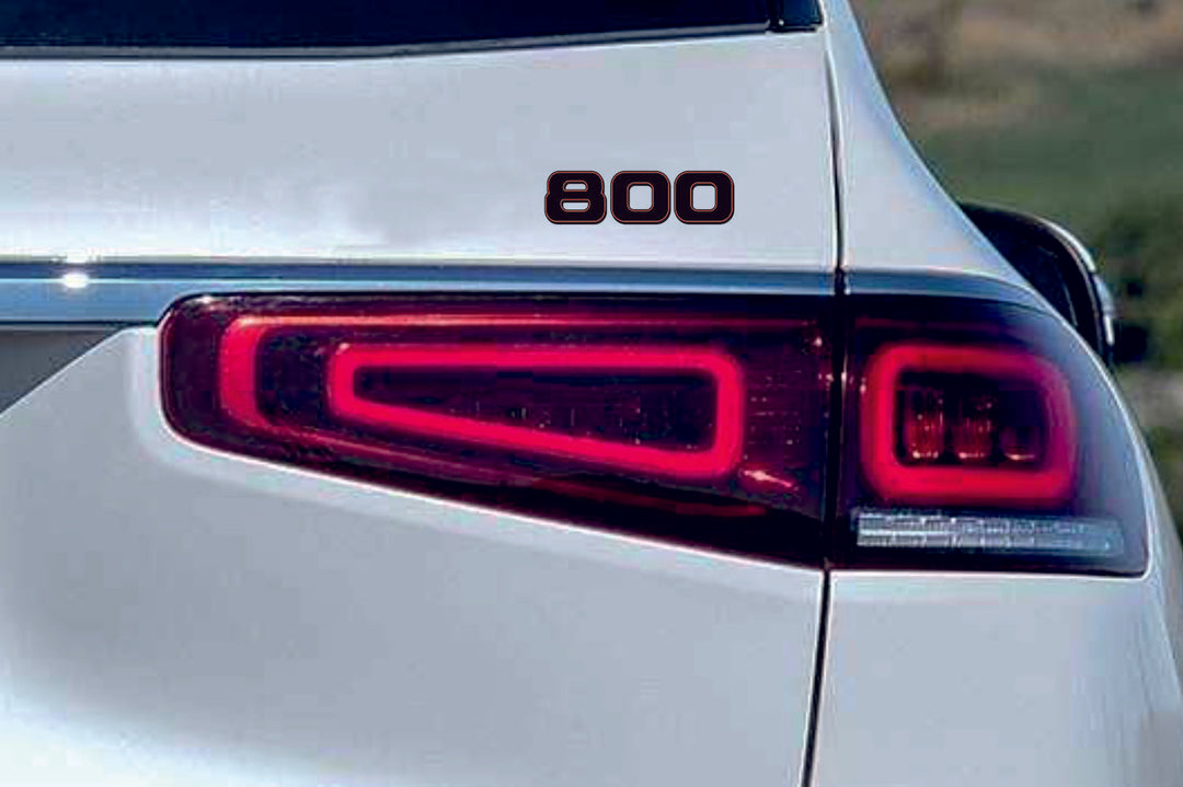 Mercedes tailgate trunk rear 3D emblem with Brabus 800 logo (type MIXT)