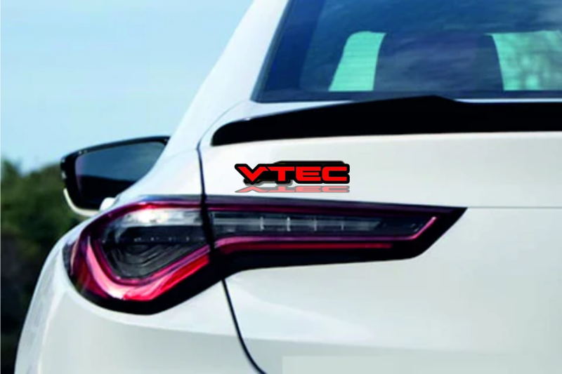 Acura tailgate trunk rear emblem with VTEC logo Acura emblems decoinfabric