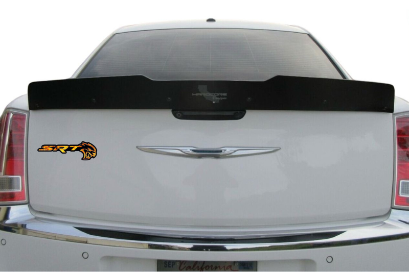 Chrysler tailgate trunk rear emblem with SRT Hellcat Fire logo