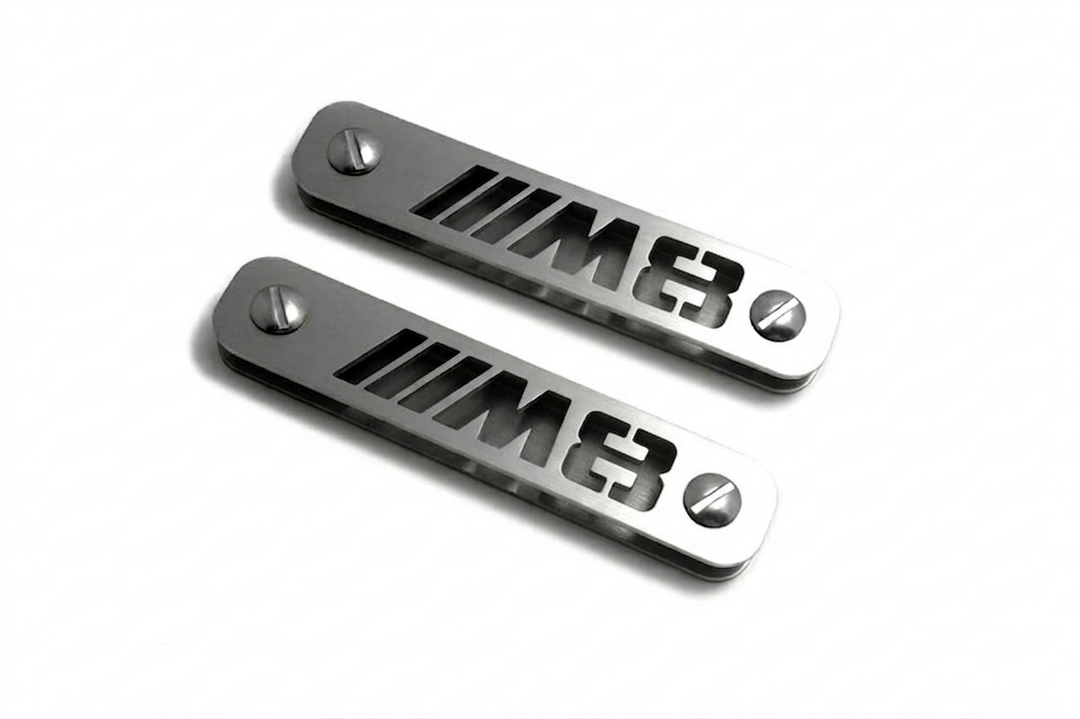 Edelstahl-Fußmatten-Embleme-Set, Abzeichen mit Acura-Autologo