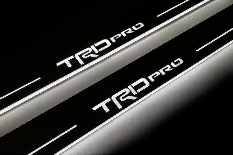 Toyota Tundra II 2007-2013 Led Door Sills With Logo TRDpro