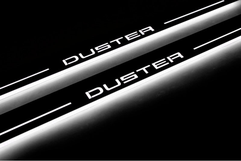 Dacia Duster I 2010-2017 Car Door Sill With Logo Duster Dacia Led Door Sills opdesign