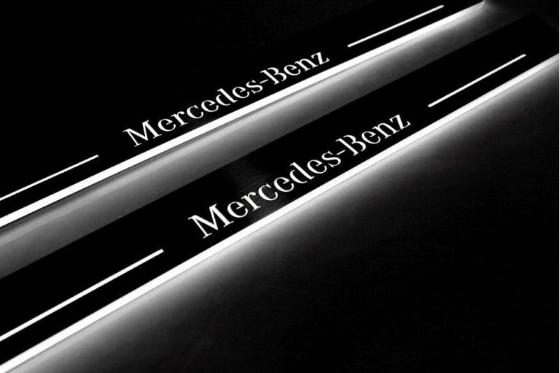 Mercedes S-Class W222 2013-2020 Auto Door Sill Plates With Logo Mercedes-Benz