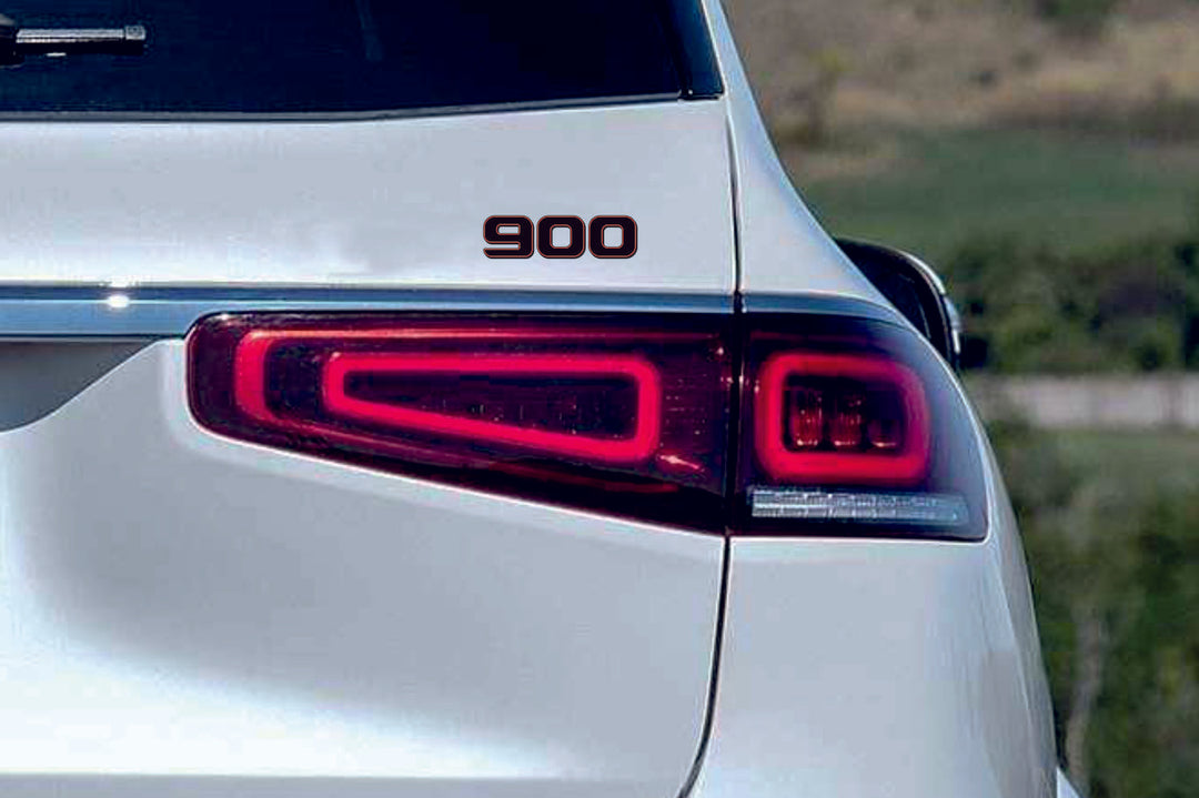 Mercedes tailgate trunk rear 3D emblem with Brabus 900 logo (type MIXT)