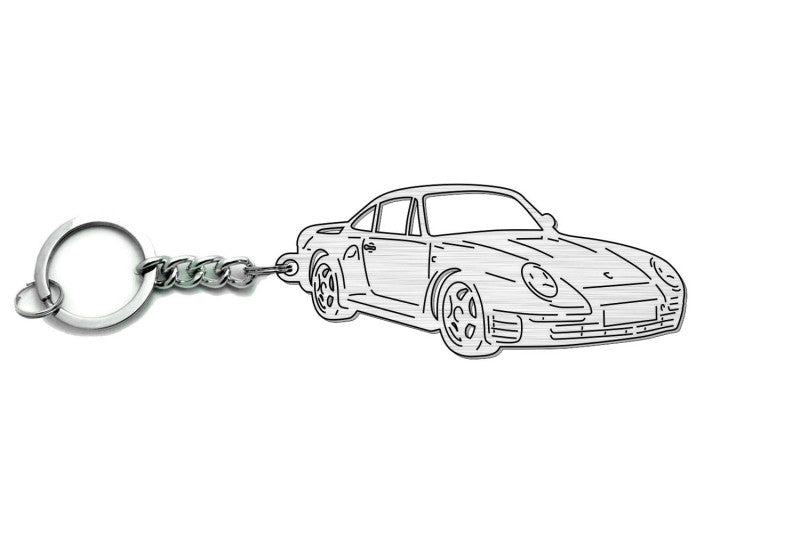 Car Keychain for Porsche 959 1985-1988 (type 3D)