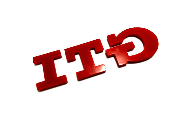 Volkswagen tailgate trunk rear 3D emblem with GTI logo (type MIXT) Var. 1